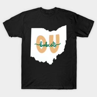 OU Bobcats White Ohio T-Shirt